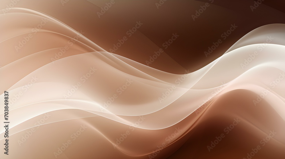 Obraz premium Dynamic Vector Background of transparent Shapes in dark brown and white Colors. Modern Presentation Template