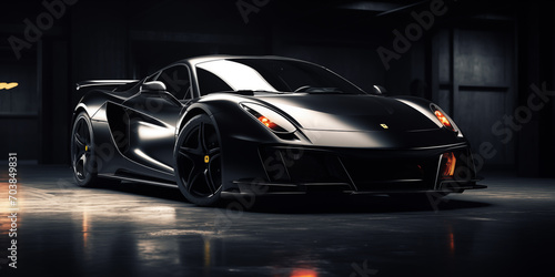 Black luxury sports car  © Mykhaylo