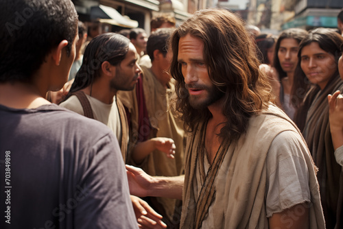 Jesus talking with people  © Mykhaylo