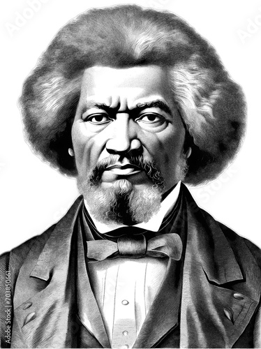 Frederick Douglass was an American social reformer, abolitionist, orator, writer, and statesman., generative AI  © NTGUILTY