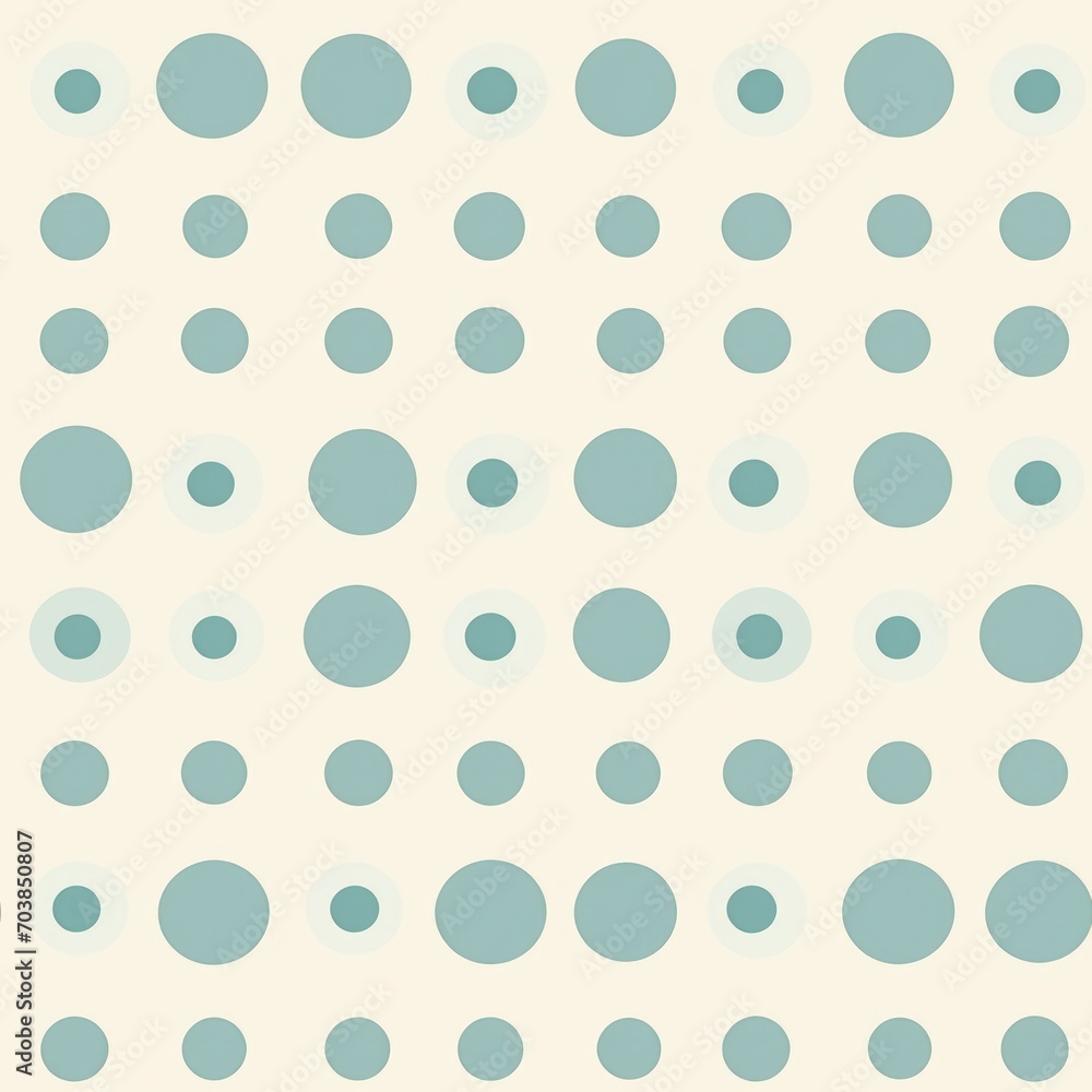 Colorful polka dot seamless pattern. Circle dots shapes spheres illustration for fabric, wrapping paper design, card, poster. Abstract minimal Geometric Multicolor trendy Background with Circles.