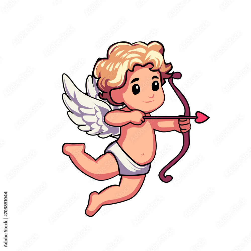Obraz premium cupid with heart
