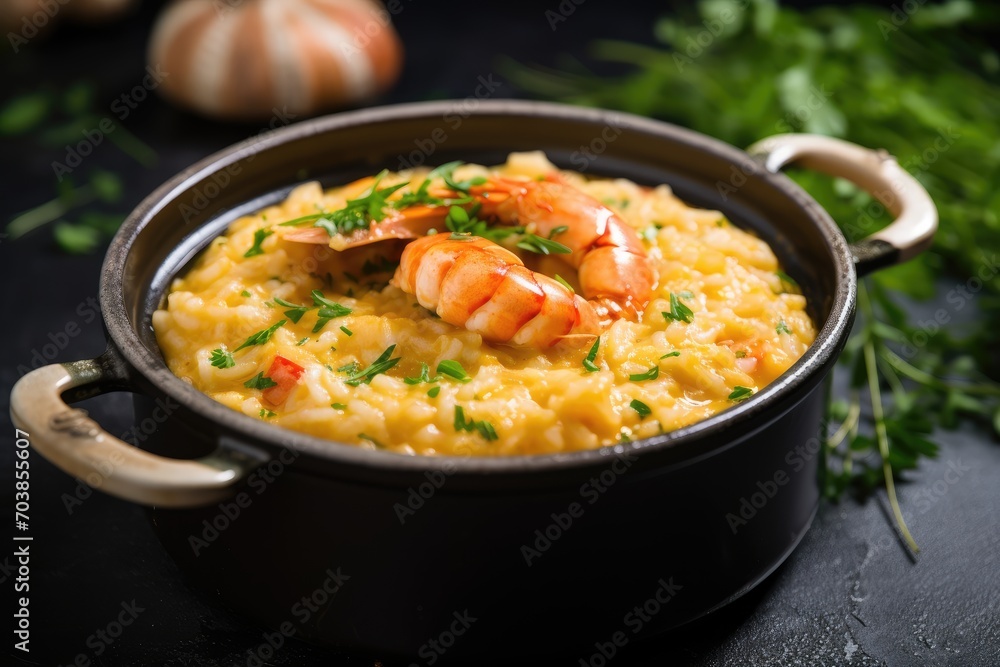 butter lobster risotto, lobster meat, butter poached lobster tails, gordon ramsay, seafood