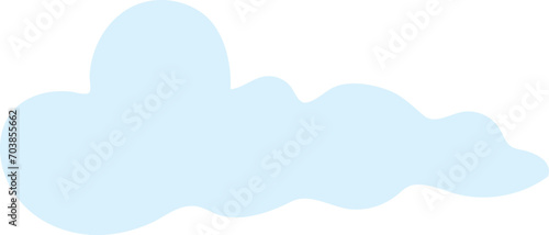 Blue Cloud Vector Cute