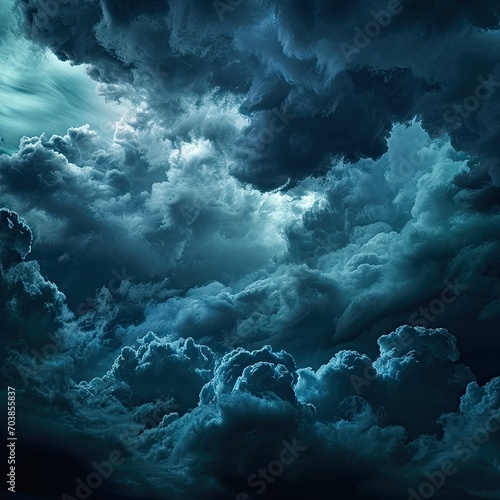 Background of a dark sky in many tones of navy blue