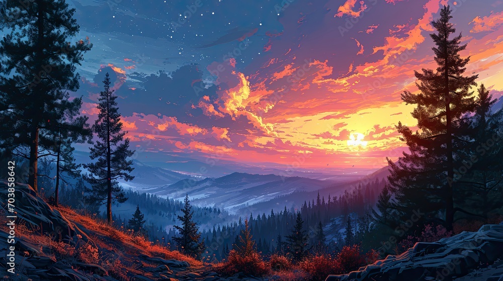 Beautiful Night Sky Elements This Image, Background Banner HD