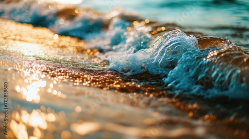 Background of a close-up seashore