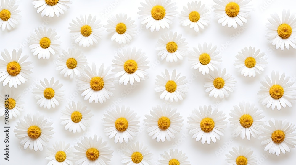 Heads of White Daisies: Summer Floral Concept Heads of White Daisies: Summer Floral Concept