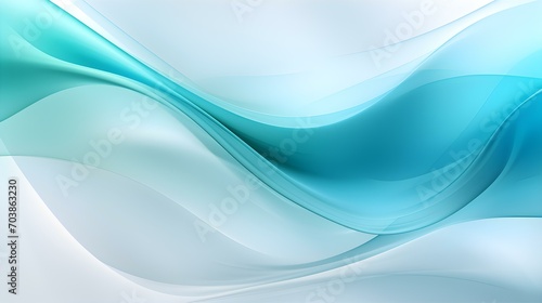 Dynamic Vector Background of transparent Shapes in turquoise and white Colors. Modern Presentation Template