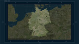 Germany composition. High-res satellite map
