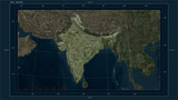 India composition. High-res satellite map