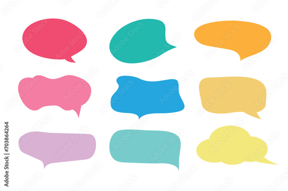 Set of callout, speech bubbles, chats, elements icons, vector illustration. Set of callout, speech bubbles, chats, elements icons, vector illustration.