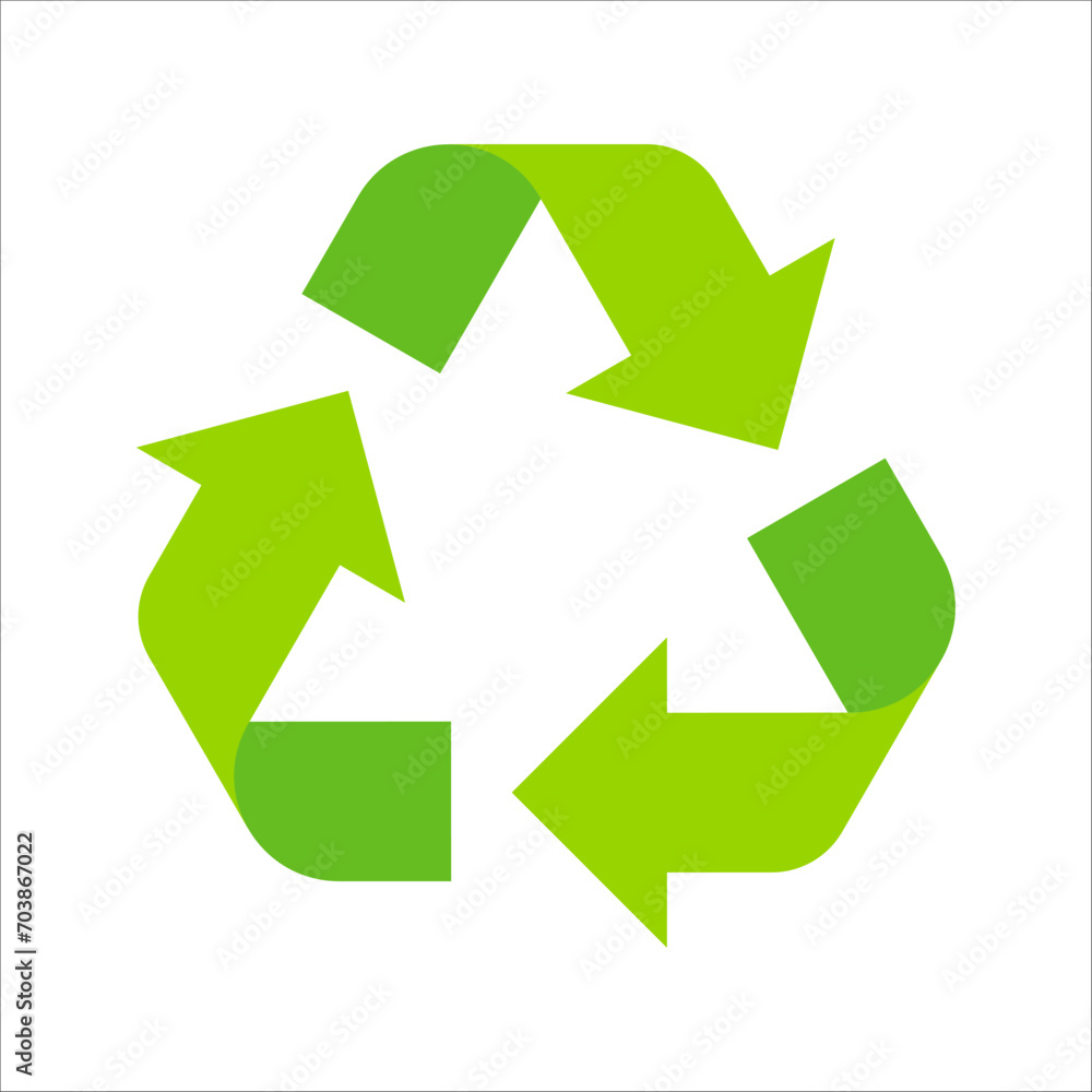 Recycle icon set, reuse icons. Recycle vector symbols on white background Recycle icon set, reuse icons. Recycle vector symbols on white background