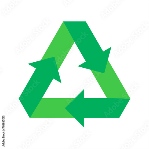 Recycle icon set, reuse icons. Recycle vector symbols on white background