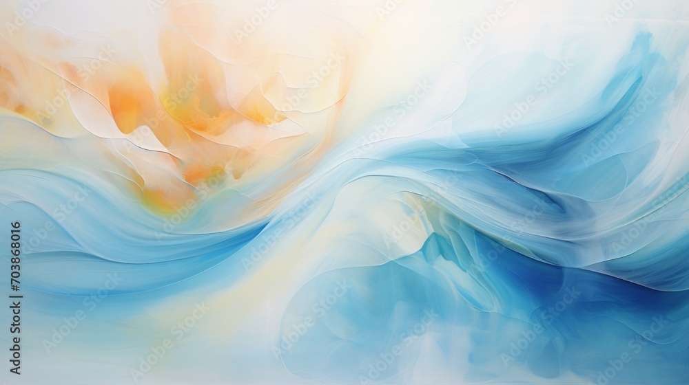 Oceanic Whispers: Abstract Fluid Art