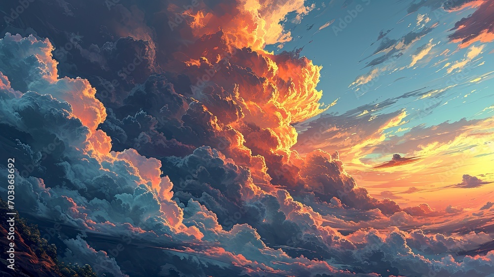 Beautiful Sky Clouds, Background Banner HD