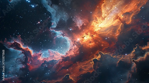 Carina Nebula Starforming Region Deep Space, Background Banner HD
