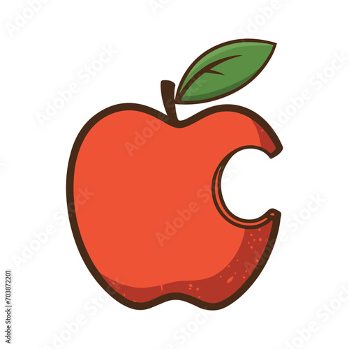 Red apples vector illustration
