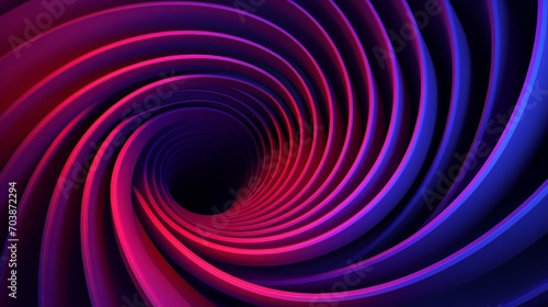Mesmerizing Spiral Illusion: Contemporary Graphic Design Art with Vibrant Energy and Hypnotic Flow