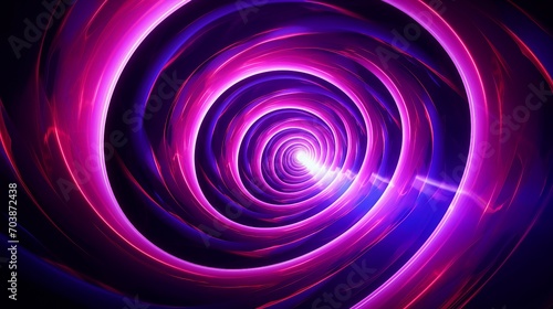 Mesmerizing Spiral Illusion: Contemporary Graphic Design Art with Vibrant Energy and Hypnotic Flow
