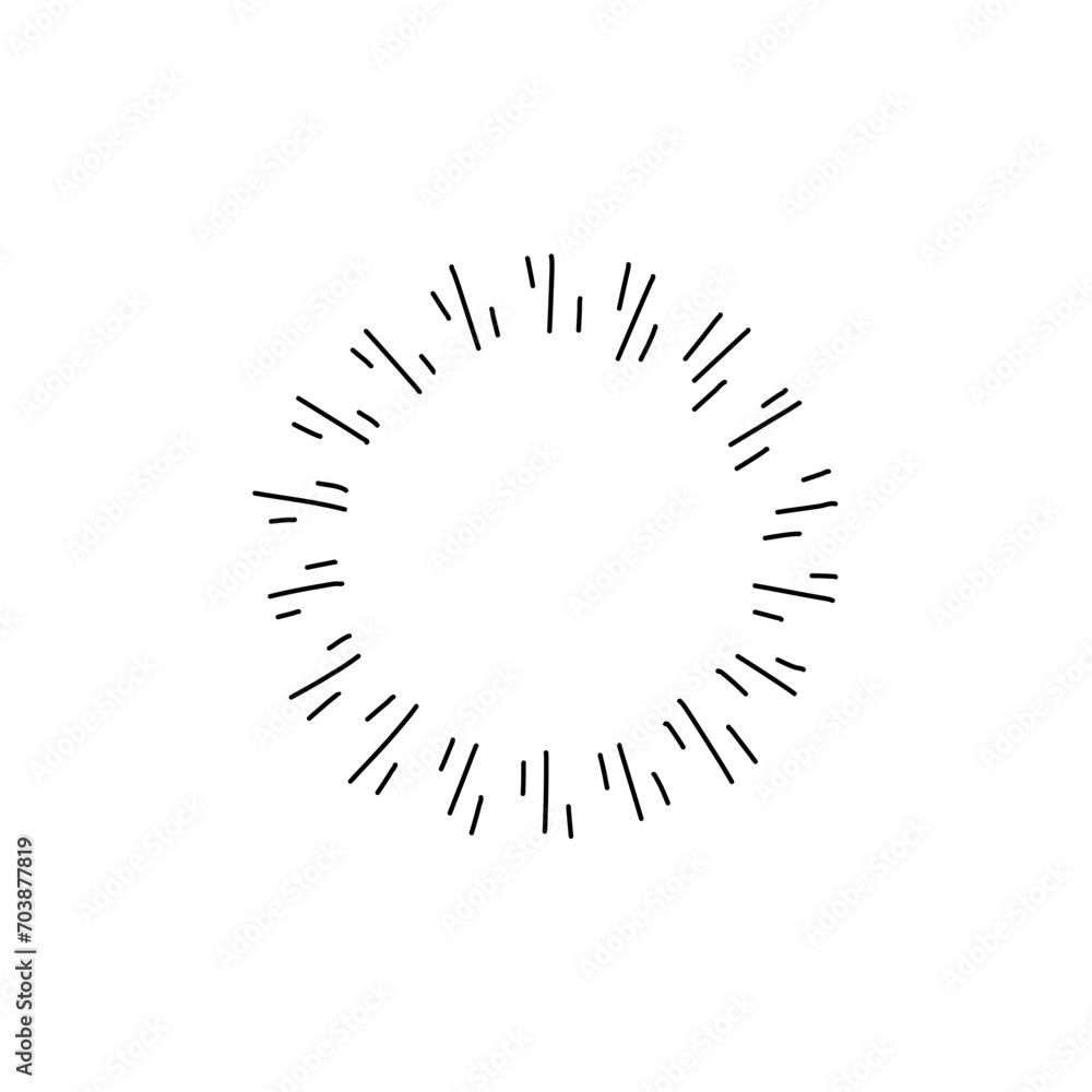 hand drawn sunburst vector illustration hand drawn sunburst vector illustration