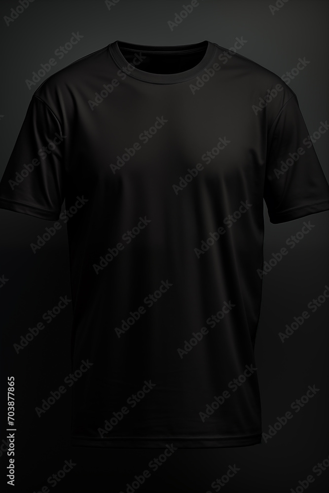 Black t-shirt mock up Black t-shirt mock up