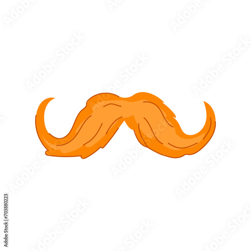 black moustaches cartoon. man retro, moustache mustache, mouth vintage black moustaches sign. isolated symbol vector illustration photo