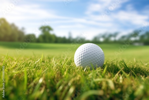 golf golfball on green grass