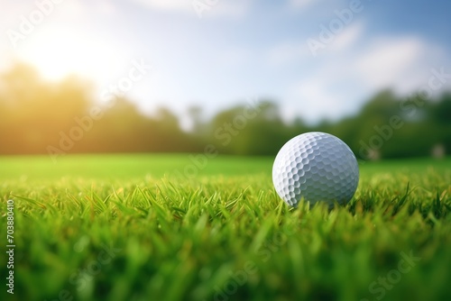 golf golfball on green grass