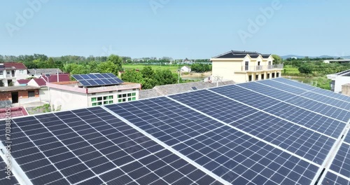 Wallpaper Mural solar power panels on roof of house Torontodigital.ca