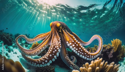 octopus in the sea © melih 