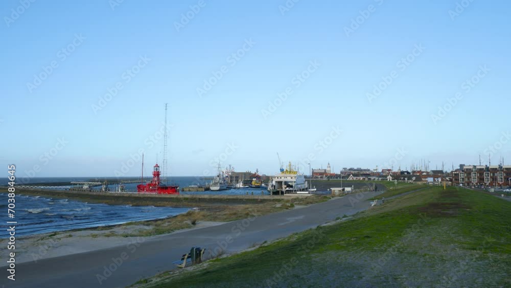 Harlingen harbor, Netherlands in the wintertime Harlingen harbor, Netherlands in the wintertime
