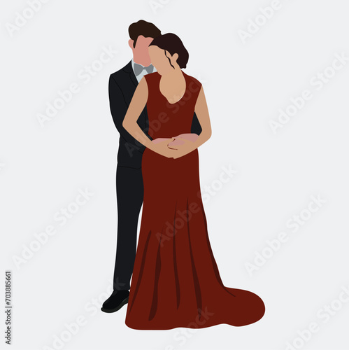  Couple portrait for valentine's day, holidays, wedding, engagement, save the date, bride and groom.