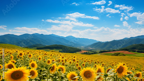 Fields of Sunshine: A Daylight Portrait of a Sunflower Meadow