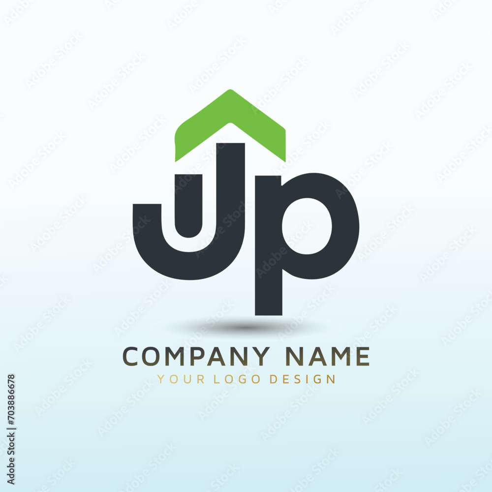 Account finance with UP icon vector logo design Account finance with UP icon vector logo design