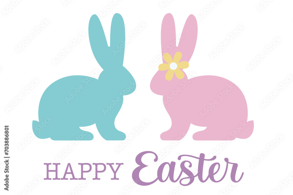 Fototapeta premium happy easter card.
