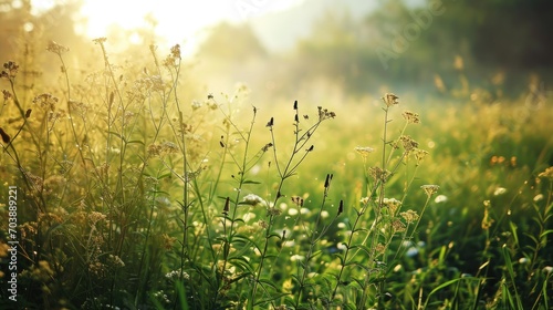 Green Meadow Backdrop for Typography