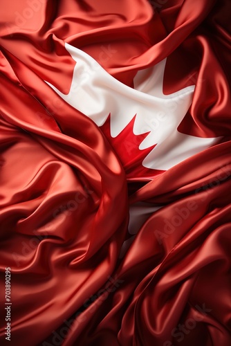 Red and white Canadian flag