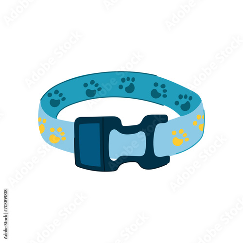 doggy pet collar cartoon. food bowl, happy color, funny sign doggy pet collar sign. isolated symbol vector illustration