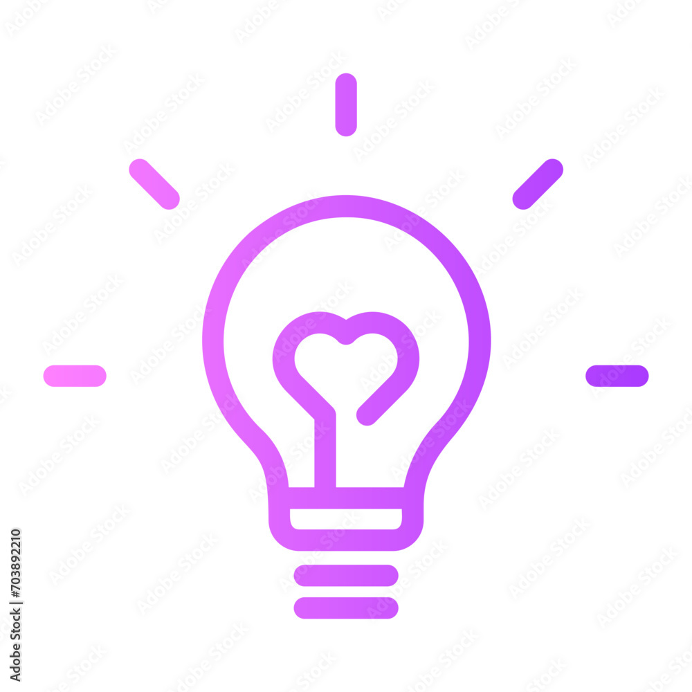 bulb gradient icon bulb gradient icon