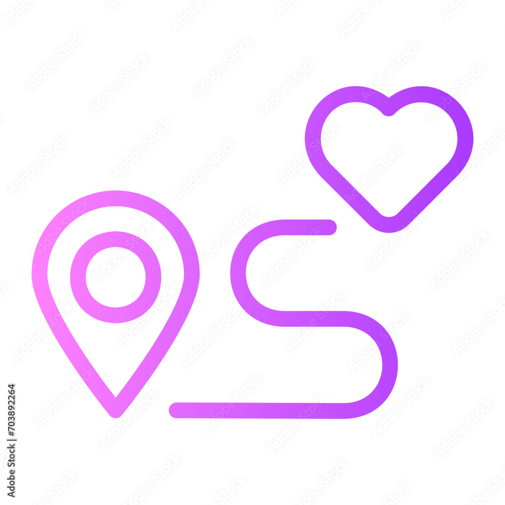 maps gradient icon maps gradient icon