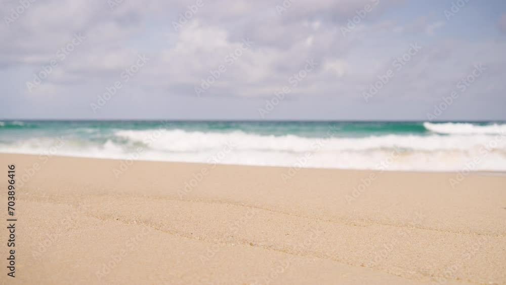 beach in the morning wave breaking empty sandy surfing shore. beach in the morning wave breaking empty sandy surfing shore.