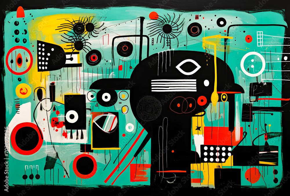 abstract art collage with african american face on colorful background. Modern contemporary art Black Histroy Month abstract art collage with african american face on colorful background. Modern contemporary art Black Histroy Month