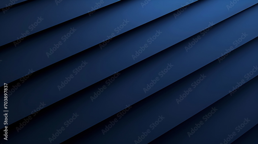 Obraz premium Dramatic Dimensions Blue Wallpaper, Focus Stacking, Dark Gray and Navy, Sharp Angles, Striking Shadows