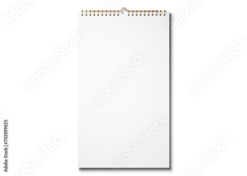 Spiral calendar mockup