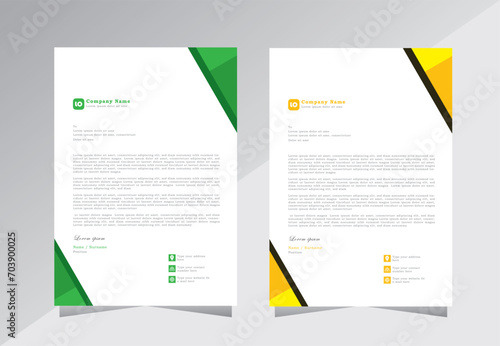 letter head templates for your project design, letterhead design,  a4 letterhead template, Vector illustration.