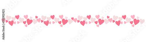 hearts background card banner frame card for valentine and wedding, pink heart love Paper cut decorations for Valentine's day border or frame design