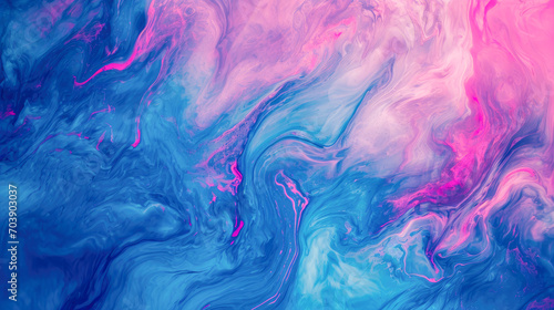 Abstract colorful background. Liquids mixing together photo