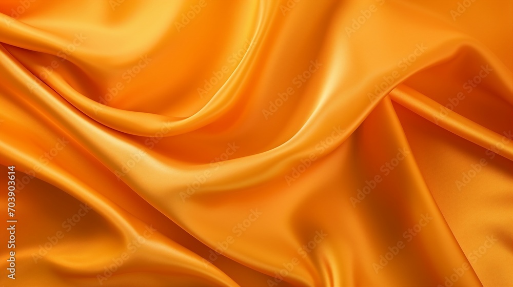 Fototapeta premium Luxurious Orange Cloth Background with Elegant Gold Texture - Modern Interior Decor for Stylish Living Spaces, Close-up Macro Detail for Fashion and Art