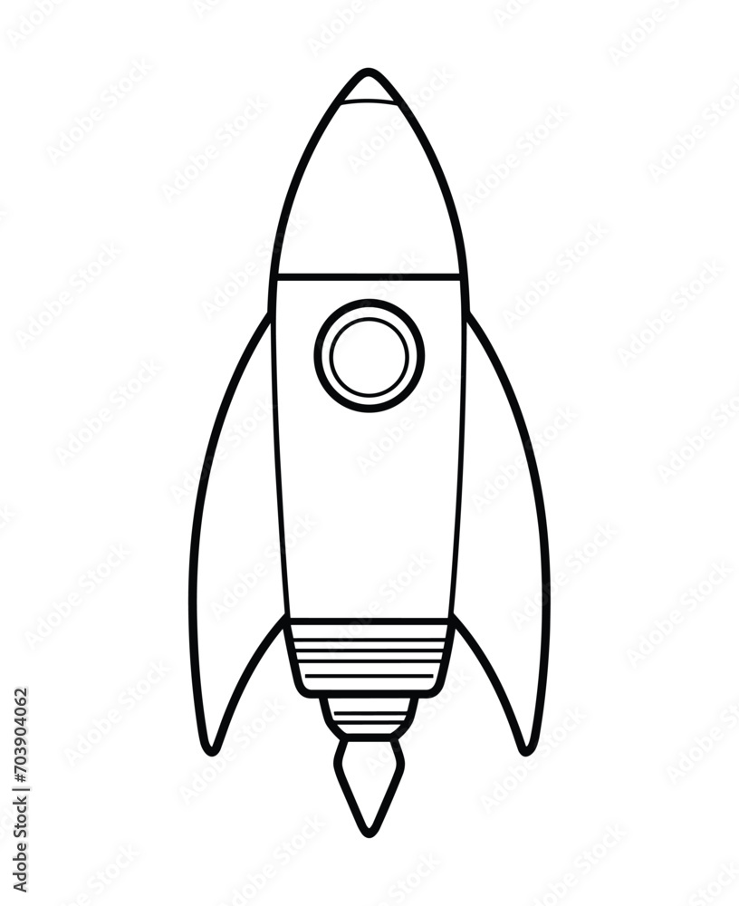 Cute and funny coloring page of a rocket. Provides hours of coloring fun for children. To color this page is very easy. Suitable for little kids and toddlers. Cute and funny coloring page of a rocket. Provides hours of coloring fun for children. To color this page is very easy. Suitable for little kids and toddlers.